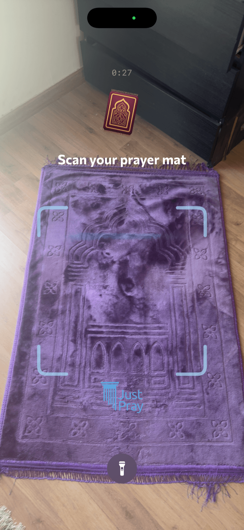 Scan your prayer mat